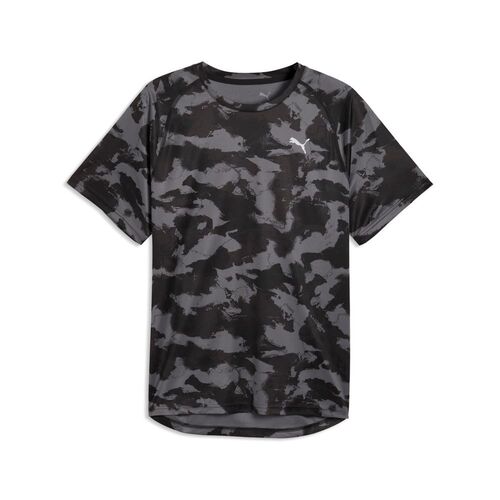 Puma M PWRTRAIN AOP TEE - PUMA Black