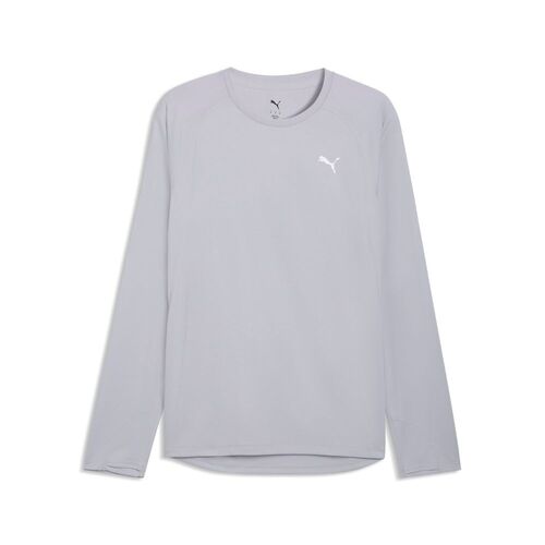 Puma M RUN VELOCITY LONG SLEEVE (POLY) - Vibrant Silver