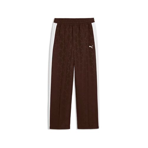 Puma T7 Jacquarded Woven Track Pants op - Chocolate Brown