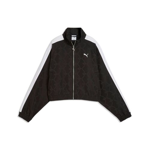 Puma T7 Jacquarded Woven Relaxed Track Jacket - PUMA Black