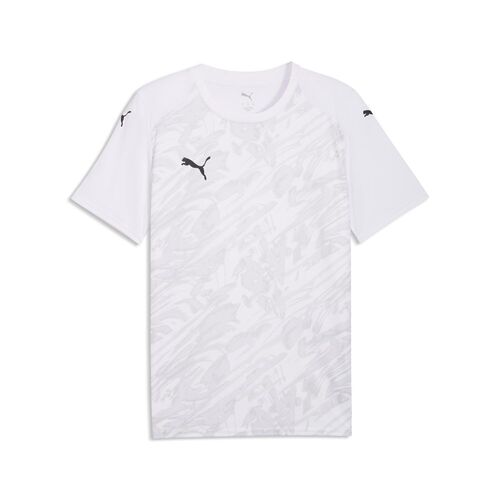 Puma teamFINAL Graphic Jersey - PUMA White-PUMA Black-Feather Gray