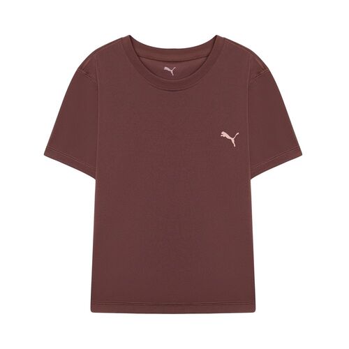 Puma W Puma Strong Cross Back Tee - Chocolate Brown