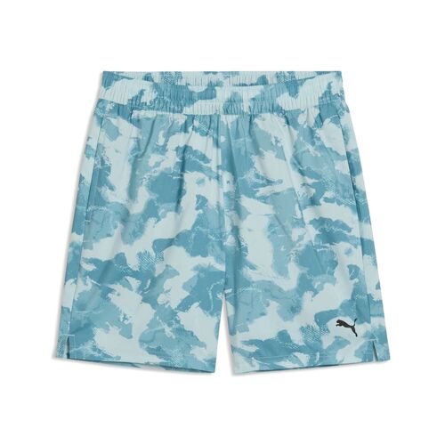 Puma M TAD ESSENTIALS  AOP 7 WOVEN SHORT - Baltic Sea Blue