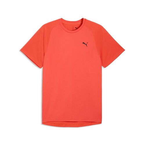 Puma M PWRTRAIN FABRIC MIX TEE - Red Glamour