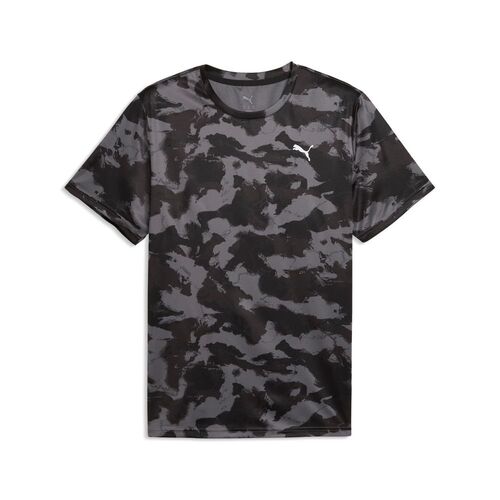 Puma M TAD ESSENTIALS AOP TEE - PUMA Black