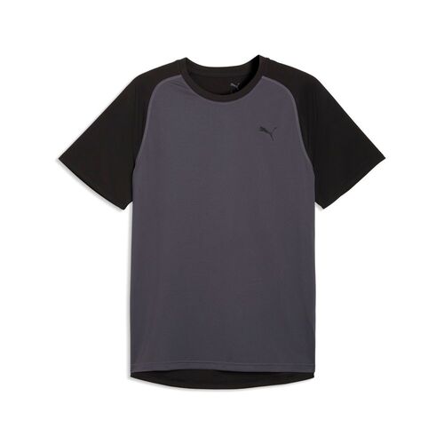 Puma M PWRTRAIN FABRIC MIX TEE - Galactic Gray