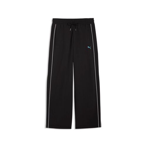 Puma T7 Piping Relaxed Woven Track Pants op - PUMA Black