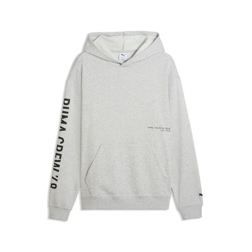 Puma M GRAPHICS FRENCH TERRY HOODIE - Light Gray Heather