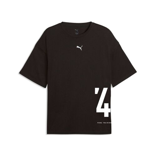 Puma M GRAPHIC OVERSIZED TEE - PUMA Black