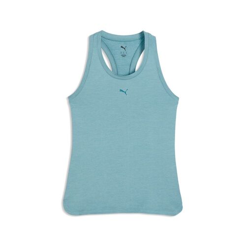 Puma W CLOUDSPUN RACERBACK TANK - Baltic Sea Blue Heather
