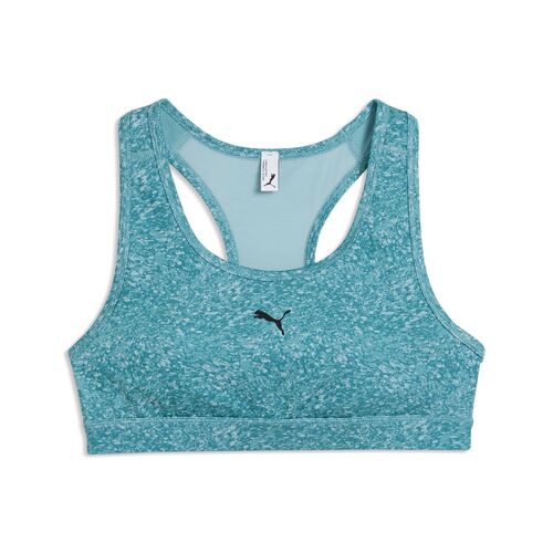 Puma 4KEEPS BRA - PADDED - PEBBLE PRINT - Baltic Sea Blue