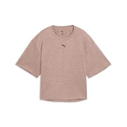 Puma W CLOUDSPUN RELAXED TEE - Sandstone Heather