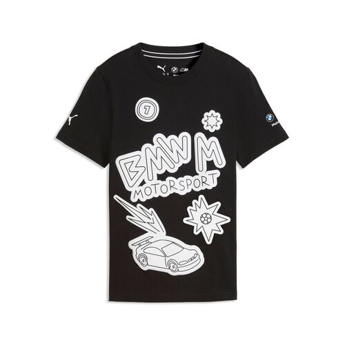 Puma BMW MMS Kids Sportswear Graphic Tee 2 - PUMA Black