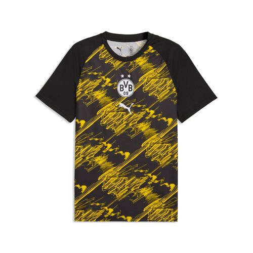 Puma BVB Warm Up Jersey - PUMA Black-Faster Yellow