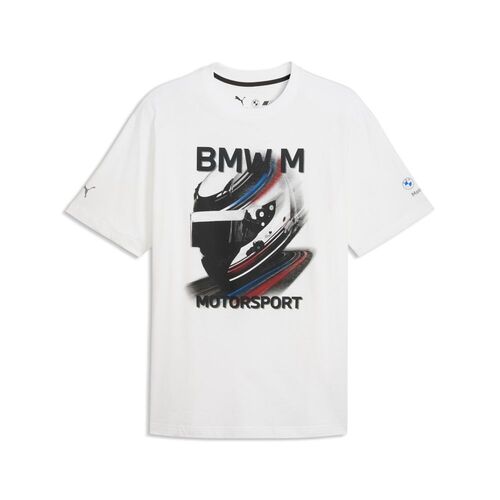 Puma BMW MMS GRAPHIC HELMET TEE - PUMA White