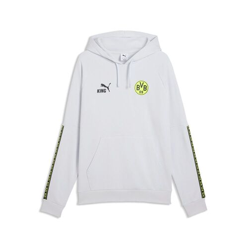 Puma BVB KING Hoodie - Silver Mist-Yellow Alert