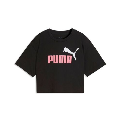 Puma ESS 2 COLOR No. 1 Logo Short Length Tee G - PUMA Black-Wild Pink
