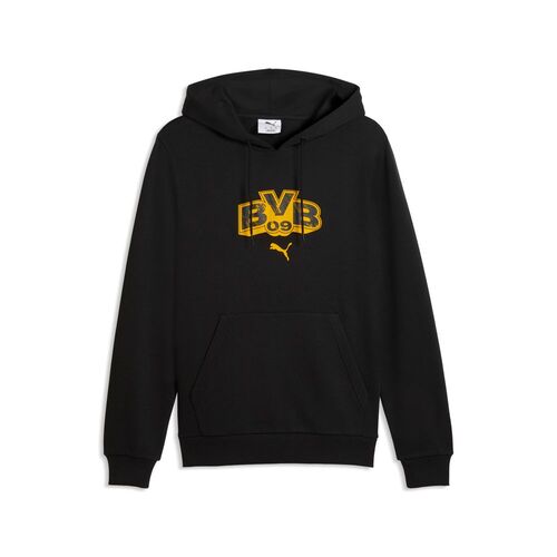 Puma BVB FtblCulture Hoodie - PUMA Black-Faster Yellow