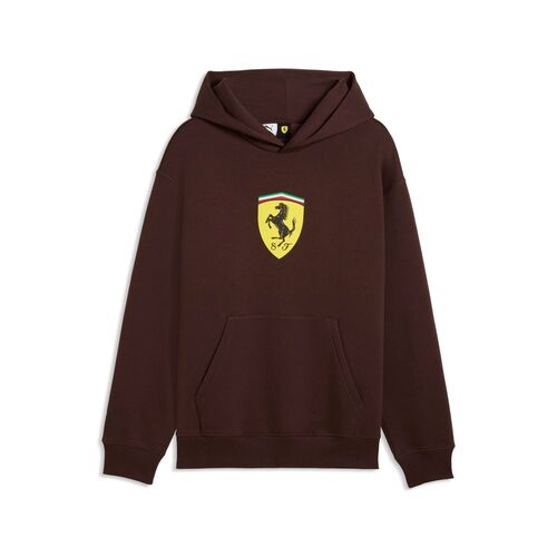 Puma Ferrari Shield Hoodie - Chocolate Brown