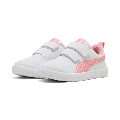 Puma Courtflex V3 Dotty V PS - PUMA White-Pinkscape-Silver Mist