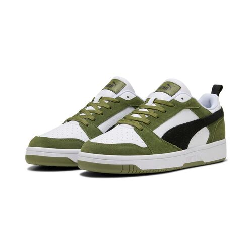 Puma Rebound v6 Low SD - Olive Green-PUMA Black-PUMA White