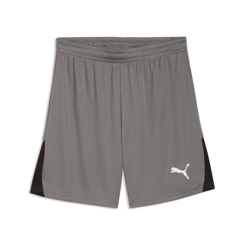 Puma teamLIGA26 Shorts - Flat Medium Gray-PUMA White-PUMA Black