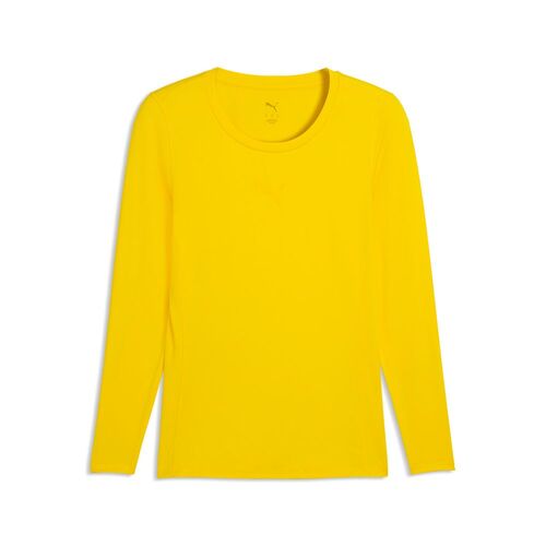 Puma teamLIGA26 Baselayer Tee LS - Faster Yellow