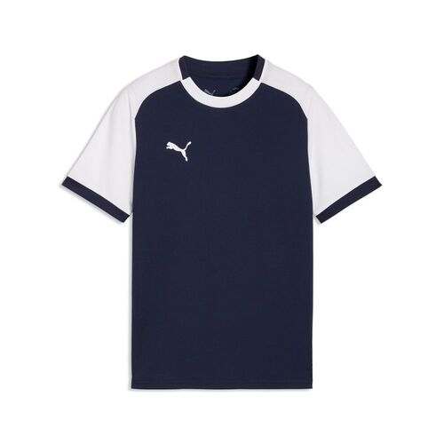 Puma teamLIGA26 Matchday Jersey Jr - PUMA Navy-PUMA White-PUMA White