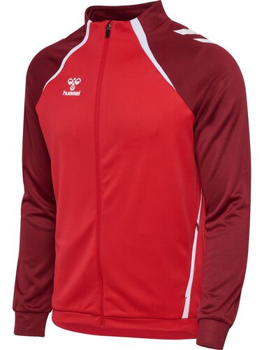 Hummel hmlLEAD 2.0 TRACK ZIP JACKET - TRUE RED/MAROON