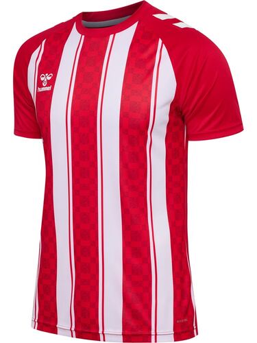 Hummel hmlMATCH STRIPED JERSEY S/S - TRUE RED/WHITE