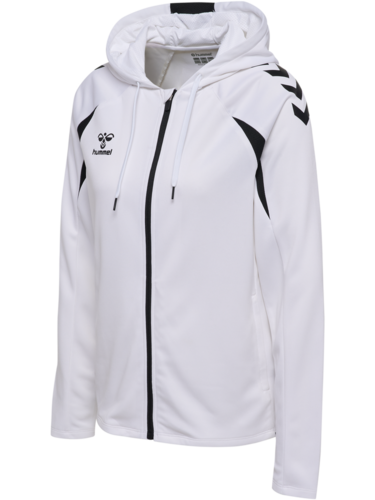 Hummel hmlCORE 2.0 ZIP HOODIE WOMAN - WHITE/BLACK