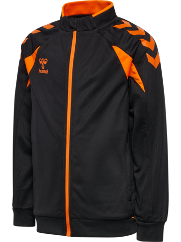 Hummel hmlCORE 2.0 Track Zip Jacket Kids - Black/orange Tiger