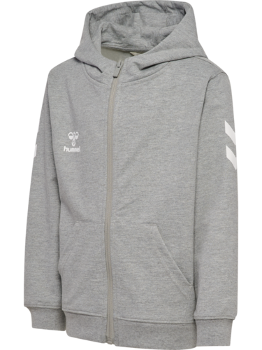 Hummel hmlGO 2.0 Chevron Zip Hoodie Kids - Grey Melange