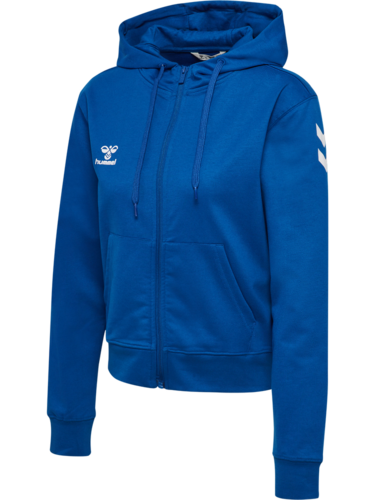 Hummel hmlGO 2.0 CHEVRON ZIP HOODIE WOMAN - TRUE BLUE