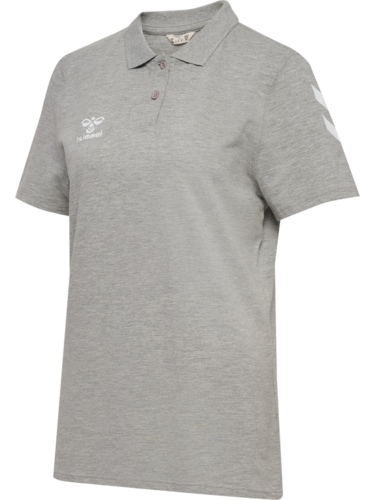 Hummel hmlGO 2.0 CHEVRON POLO WOMAN - GREY MELANGE