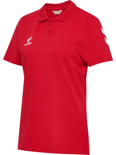 Hummel hmlGO 2.0 CHEVRON POLO WOMAN - TRUE RED