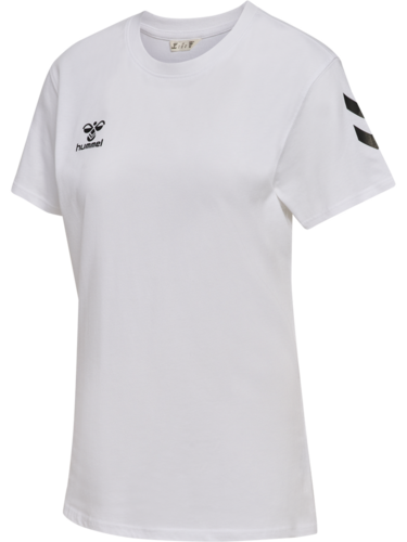 Hummel hmlGO 2.0 CHEVRON T-SHIRT S/S WOMAN - WHITE