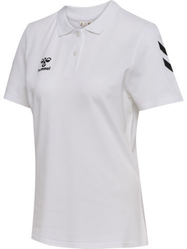 Hummel hmlGO 2.0 CHEVRON POLO WOMAN - WHITE