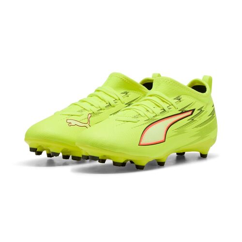 Puma ULTRA 6 MATCH FG/AG Jr - Yellow Alert-PUMA Black-Glowing Red-Lime Squeeze