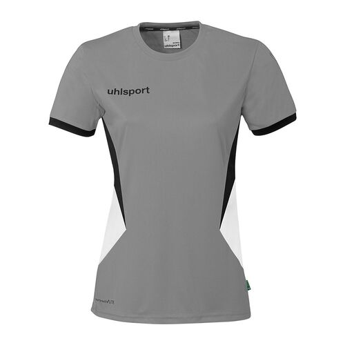 Uhlsport Equipe 29 Shirt Kurzarm Damen - steingrau/wei�/schwarz
