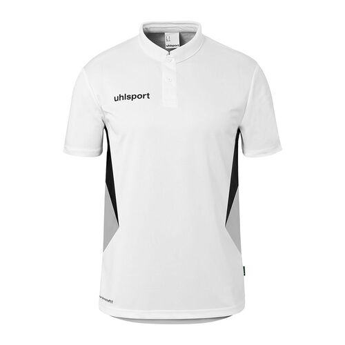 Uhlsport Equipe 29 Polo Shirt - wei�/steingrau/schwarz