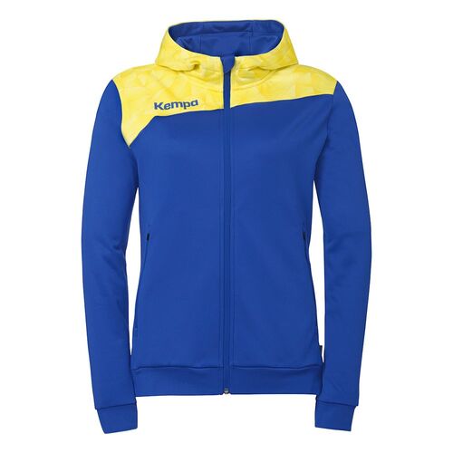 Kempa Athletics 29 Kapuzenjacke Damen - royal/limonengelb