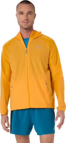 Asics Road Packable Jacket - yamabuki/aegean blue