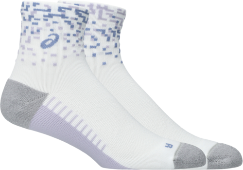 Asics Performance Run Sock Quarter - brilliant white/lilac hint/bluebell
