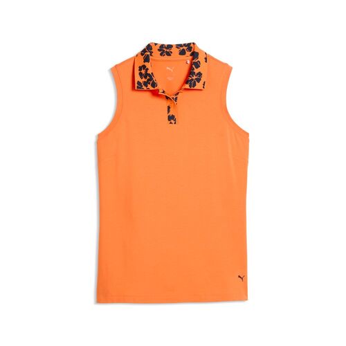 Puma W Modalon Floral Rib SL Polo