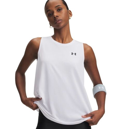 Under Armour  TECH TANK SOLID - WHITE