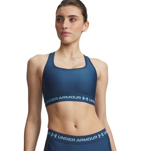 Under Armour  CROSSBACK MID BRA - WHAM BLUE