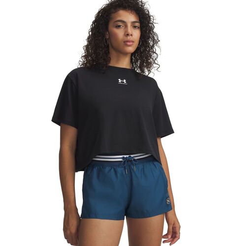 Under Armour Ua Rival Boxy Tee Solid - black