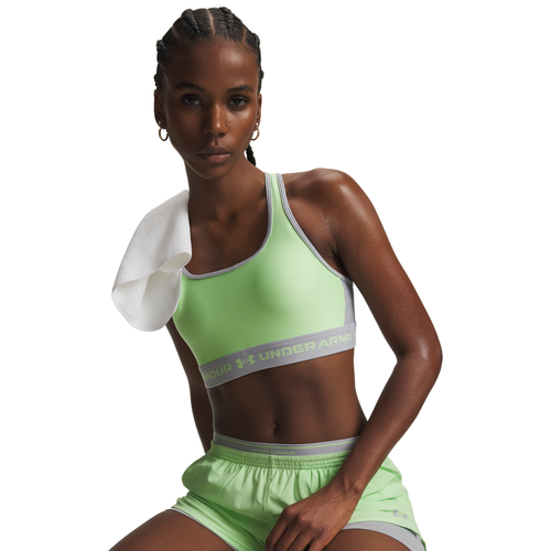 Under Armour Crossback Mid Bra - lumos lime