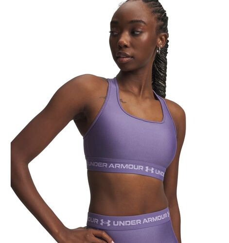 Under Armour Crossback Mid Bra - purple luxe